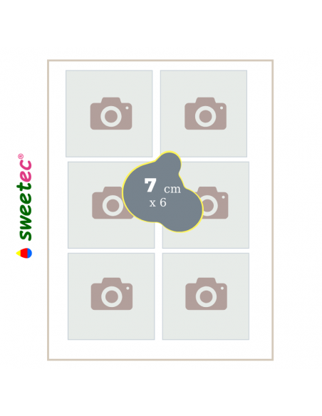 Design now online your own Custom edible print for square cookies on Wafer and Icing sheets