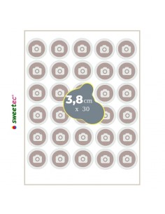 Upload Different images on the same sheet & design now online your own round Custom Edible photo - logo for cocktails - drinks 2