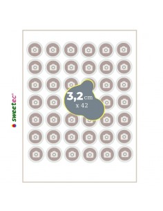 Personalised cupcake birthday topper Round with custom edible photo print for sweets decorations icing gluten free sugar sheets 2