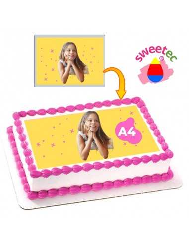 Personalized A4 custom cake birthday topper print with edible photo for sweets decorations paper icing gluten free sugar sheets